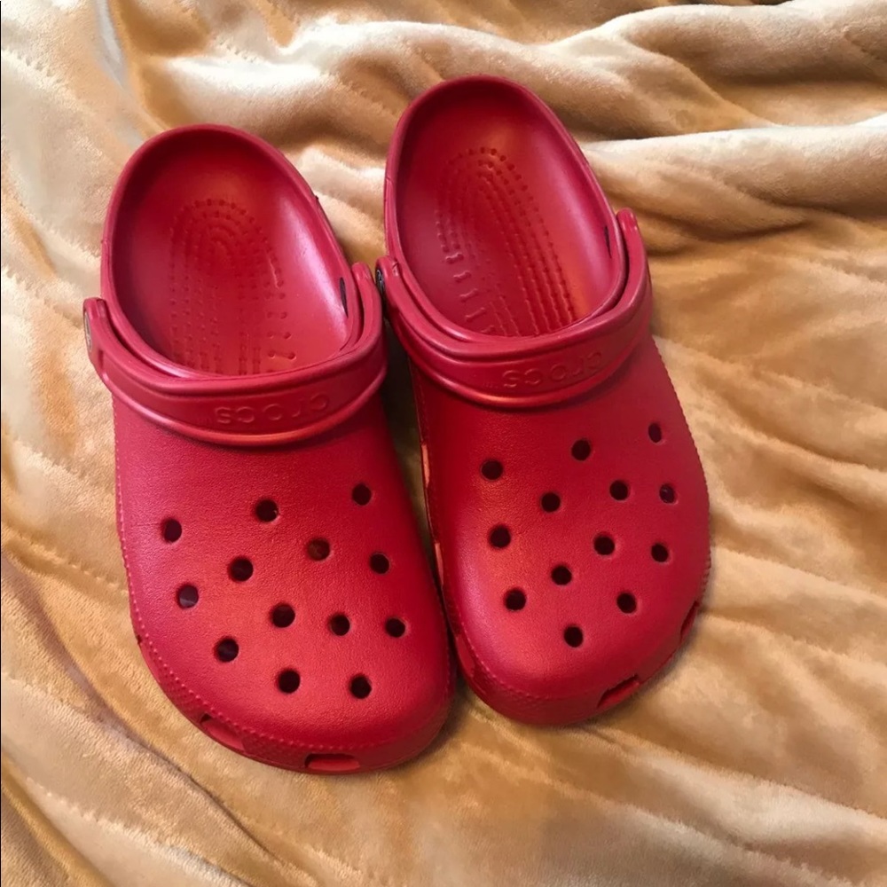 Red Crocs